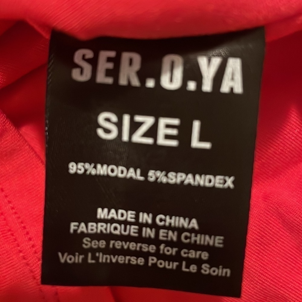 SER.O.YA Ivana One Sleeve Midi Dress Coral Size L - Picture 5 of 6